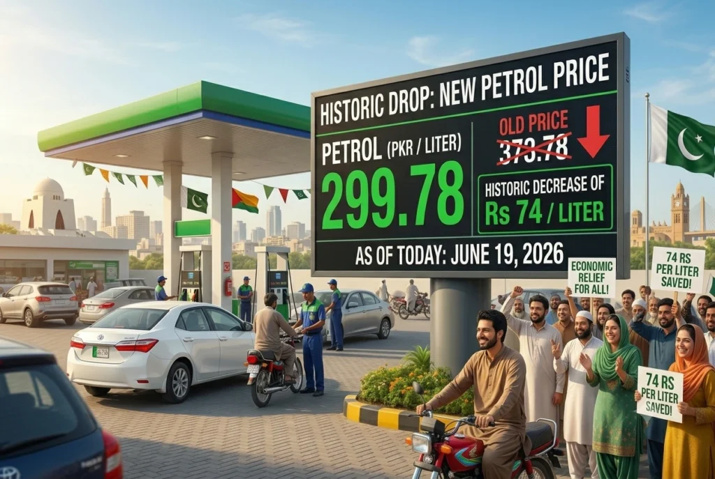 Historic Drop: New Petrol Price in Pakistan Announced