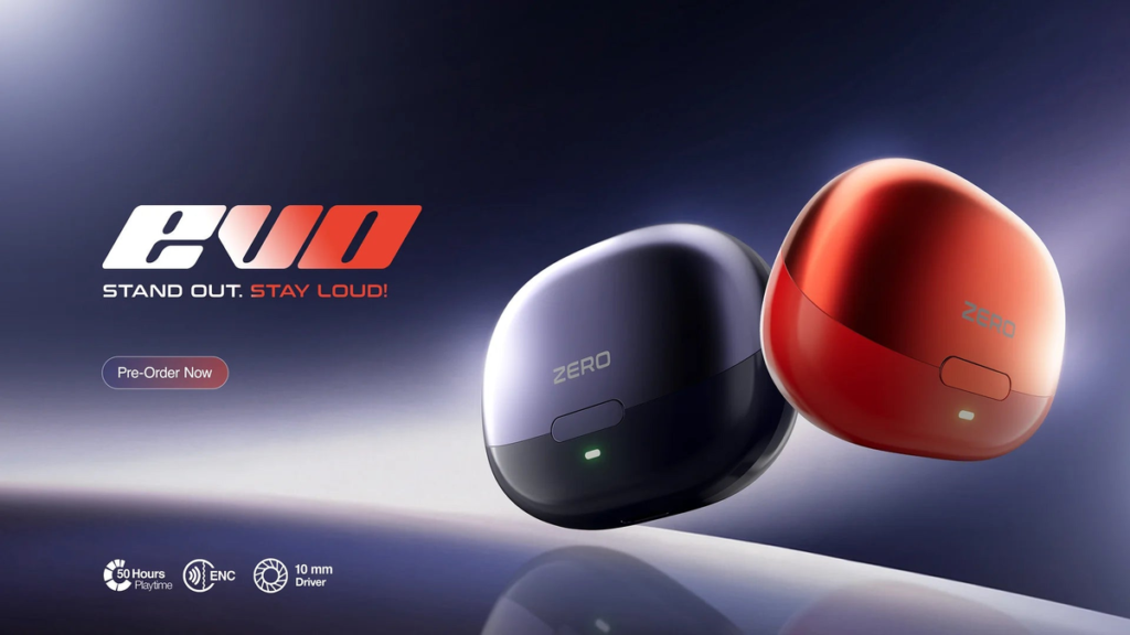 Zero Lifestyle Evo Earbuds product render - Photo via Zero Lifestyle